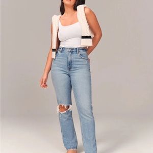 Abercrombie & Fitch Light Blue Straight Leg Jeans